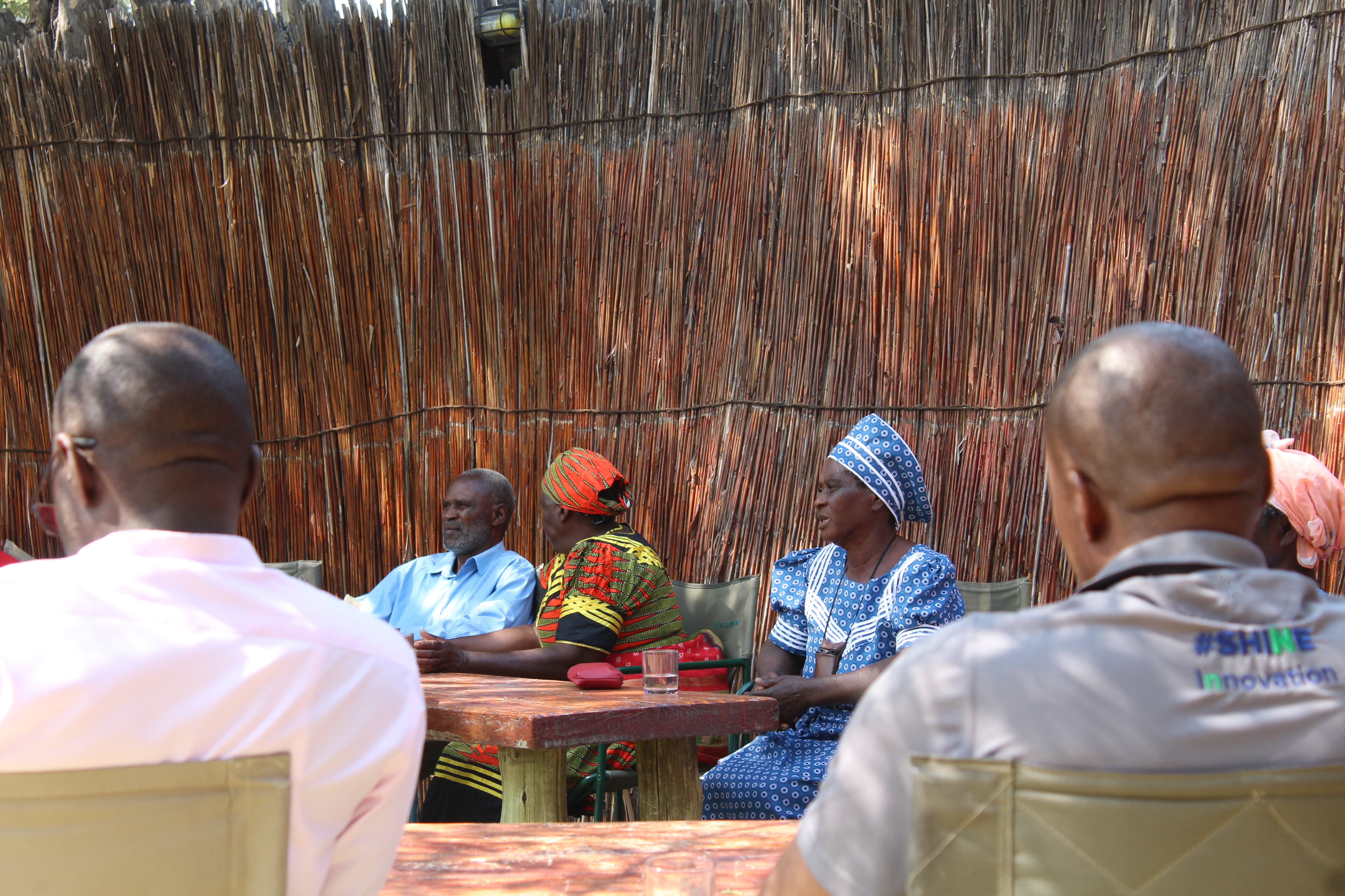 Meeting, Mashi Conservancy members, Namibia